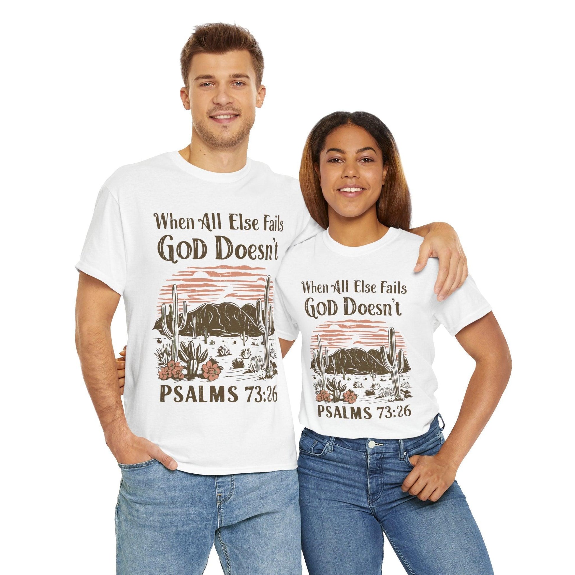 Unisex Tee - “When All Else Fails, God Doesn’t” - Motor Girl Boutique