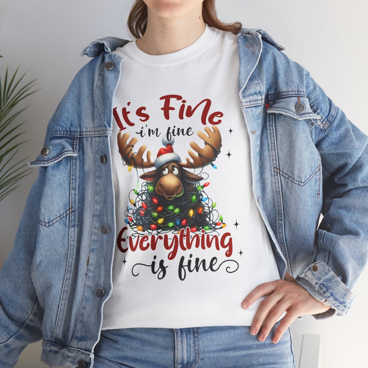 Its Fine Christmas Stress Unisex Tee