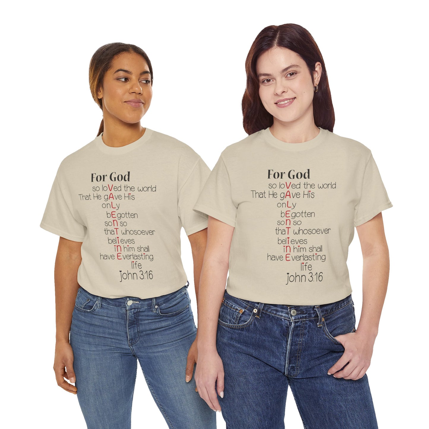 John 3:16 Valentine Acrostic Tee