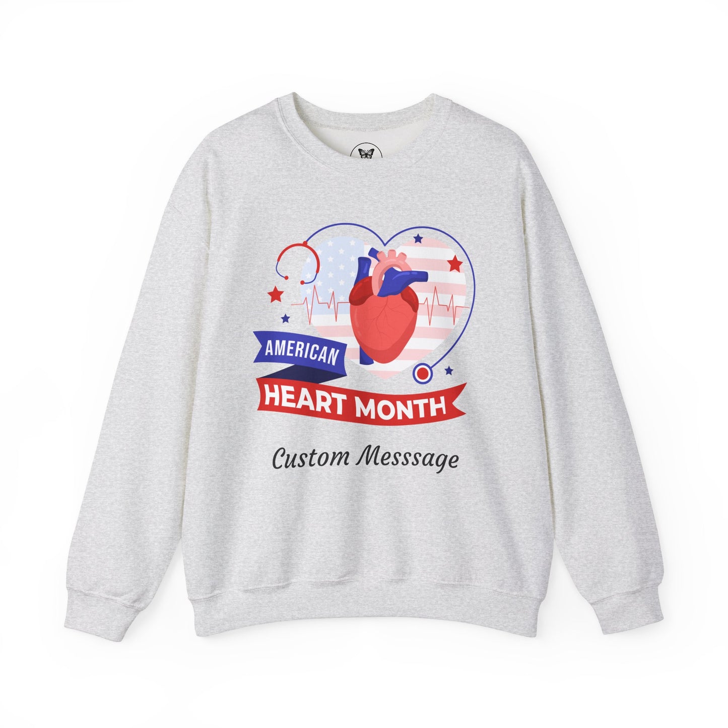 Unisex Sweatshirt - Personalized American Heart Month