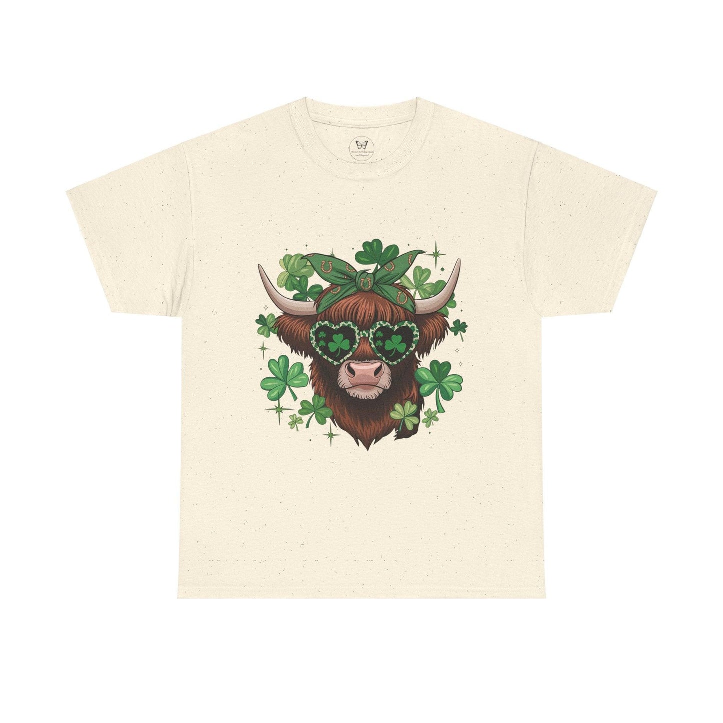 Unisex Tee - Highland Cow St. Patrick’s Day Style - Motor Girl Boutique