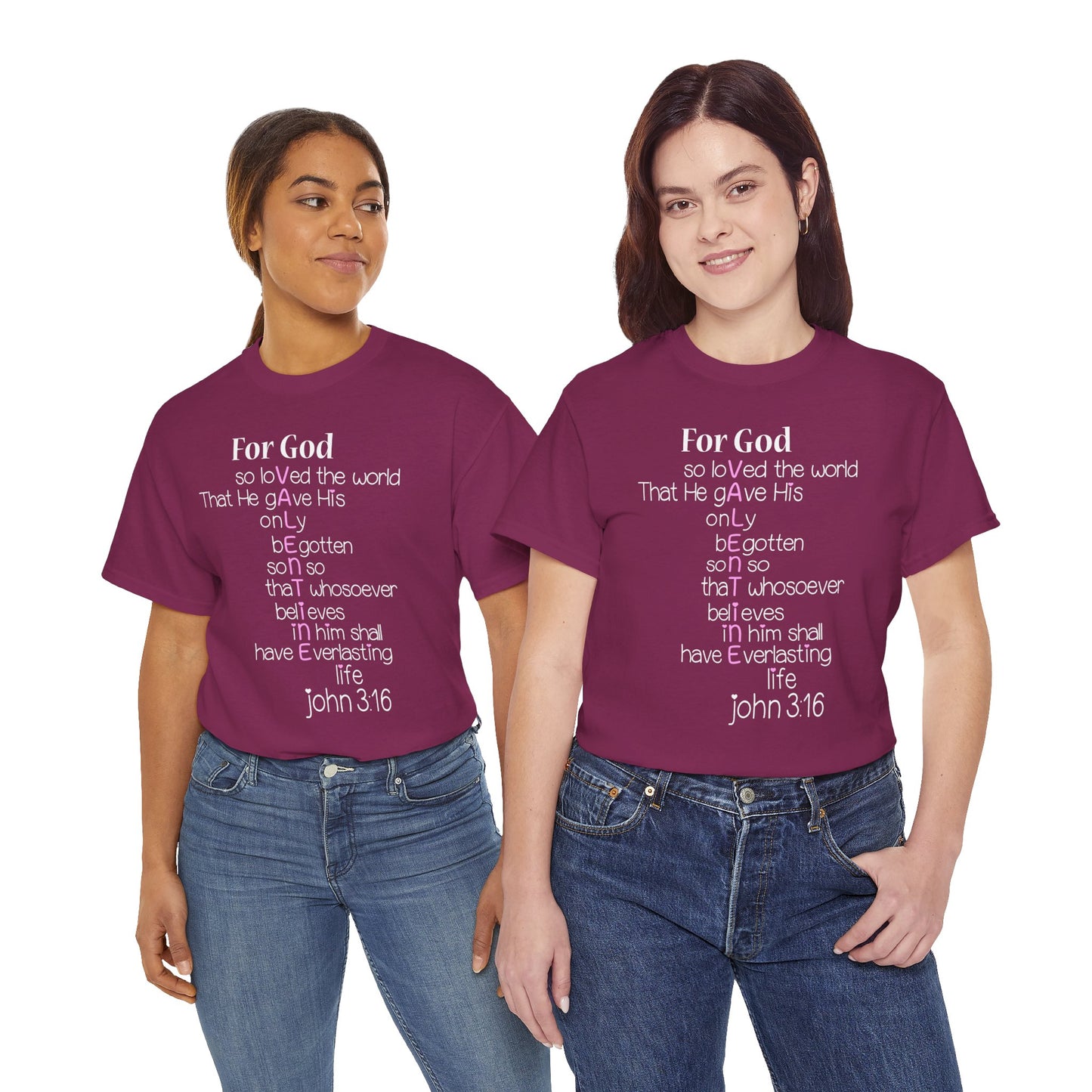 John 3:16 Valentine Acrostic Tee