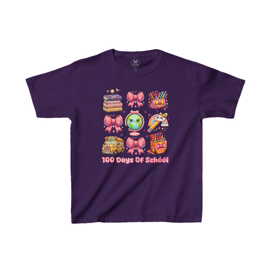 Kid's Tee - 100 days of school Grid Design