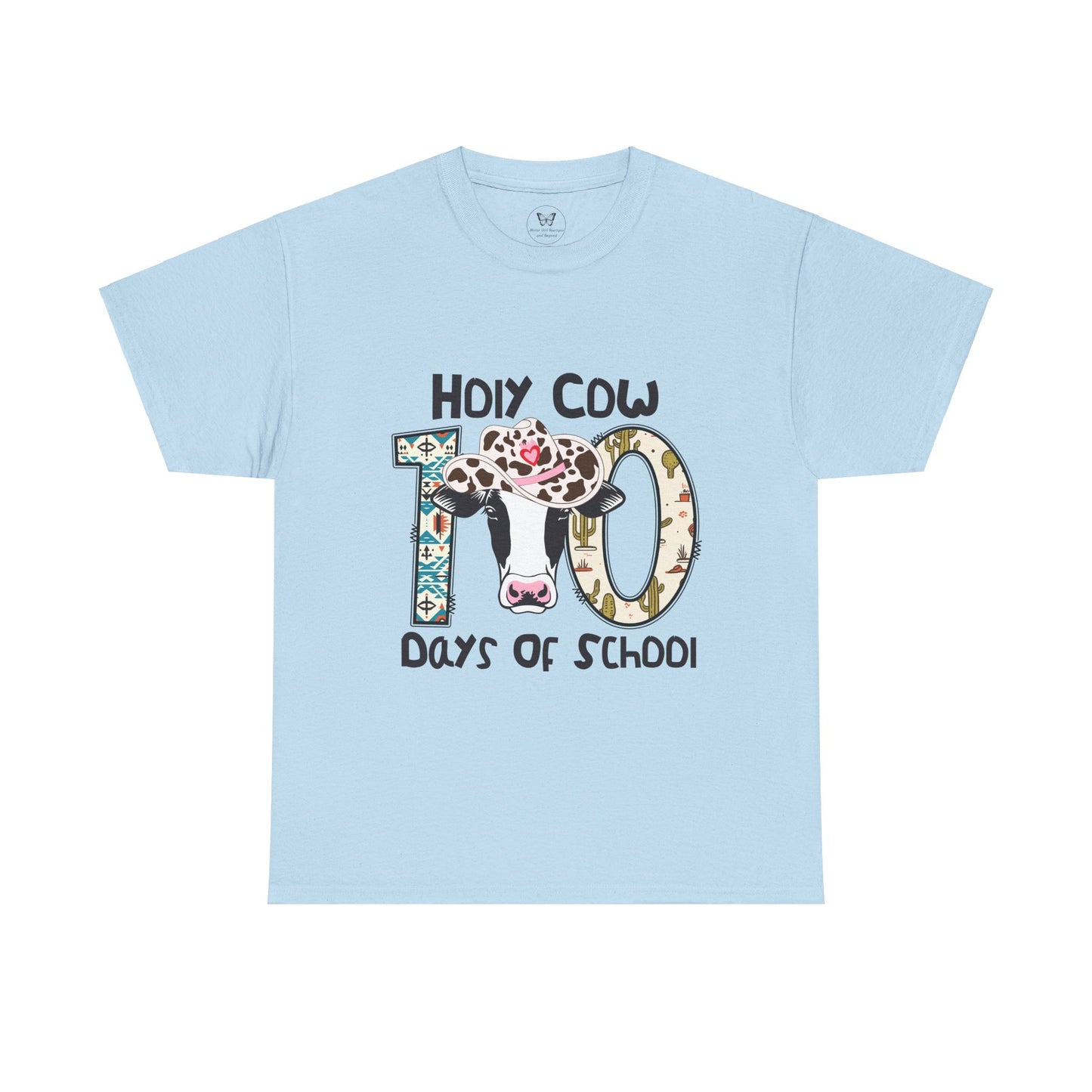 Unisex Tee - Holy Cow, It's 100 Days of School