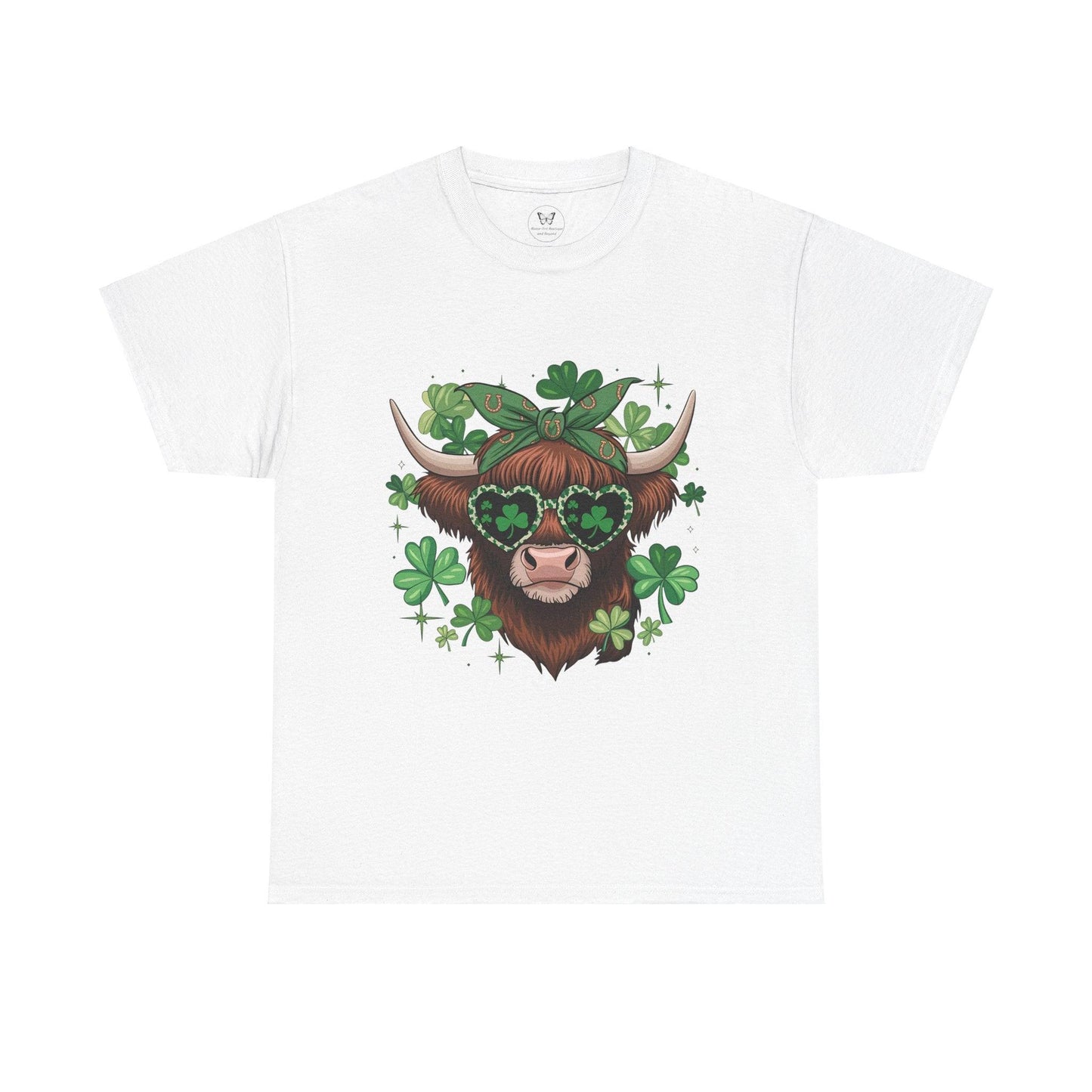 Unisex Tee - Highland Cow St. Patrick’s Day Style - Motor Girl Boutique