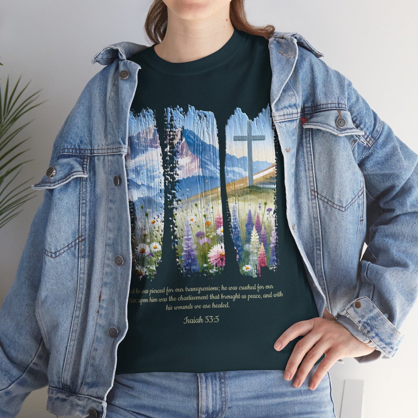 Unisex Tee - 3 Panel Isaiah 53 Resurrection