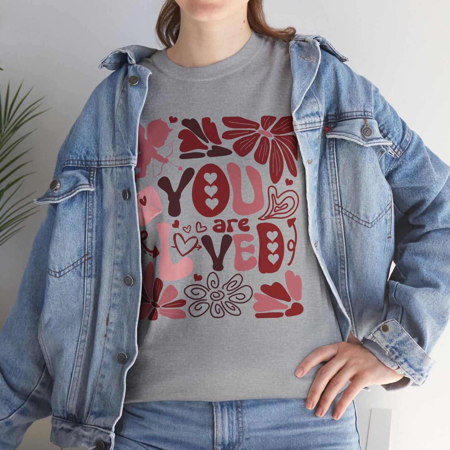 Boho You Are Loved Valentine Unisex Tee