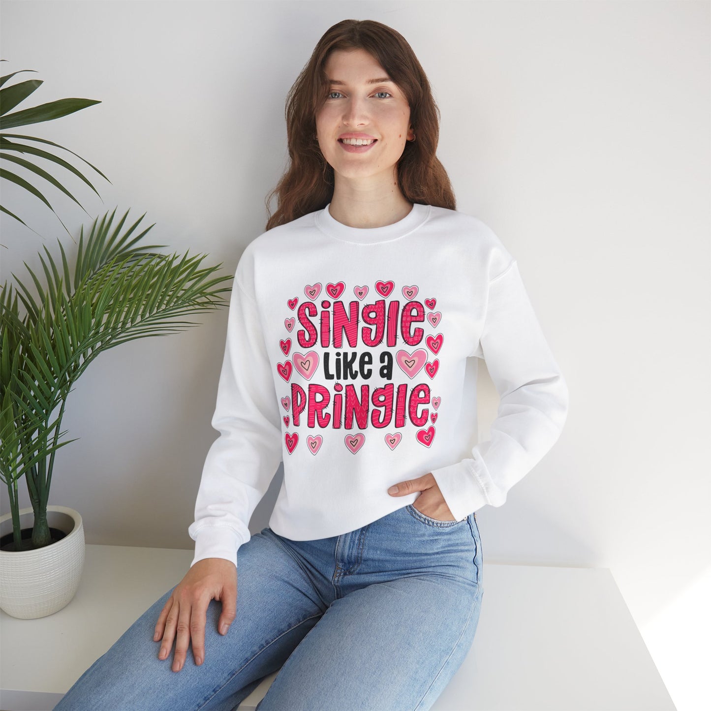 Single Like a Pringle Single Valentine Sweatshirt