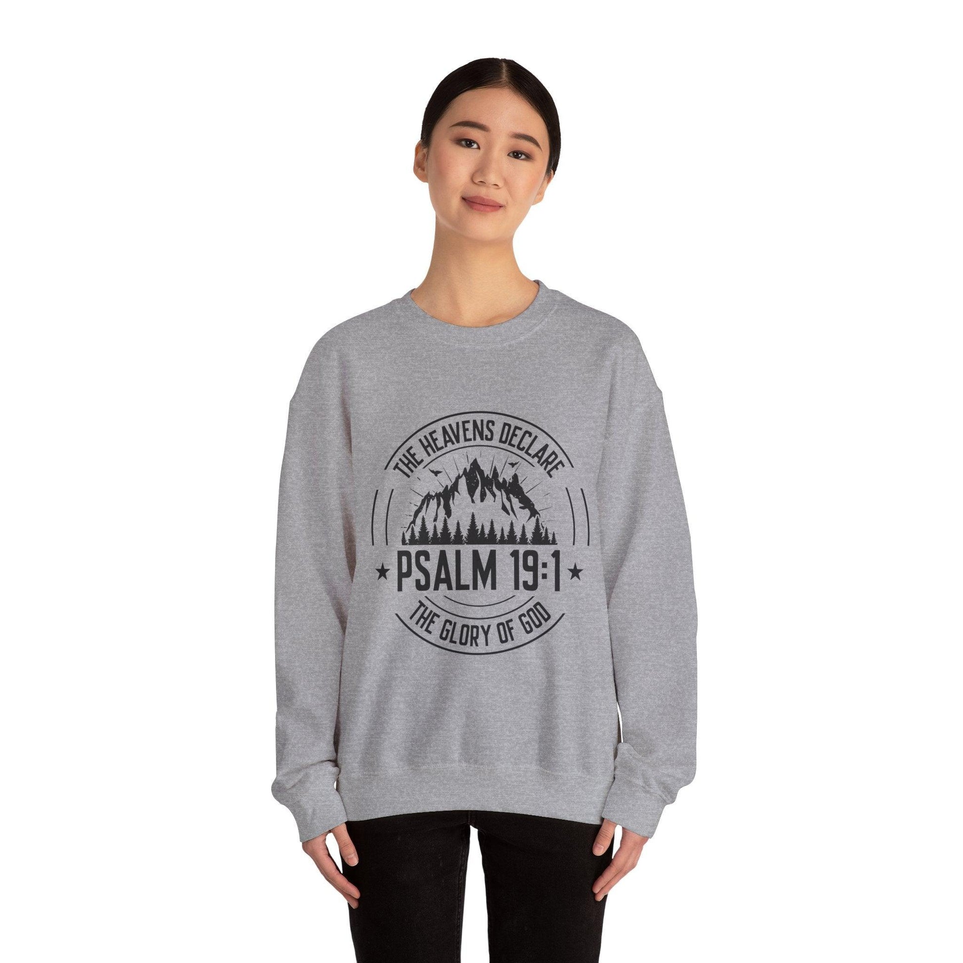 Unisex Sweatshirt - “The Heavens Declare the Glory of God” - Motor Girl Boutique