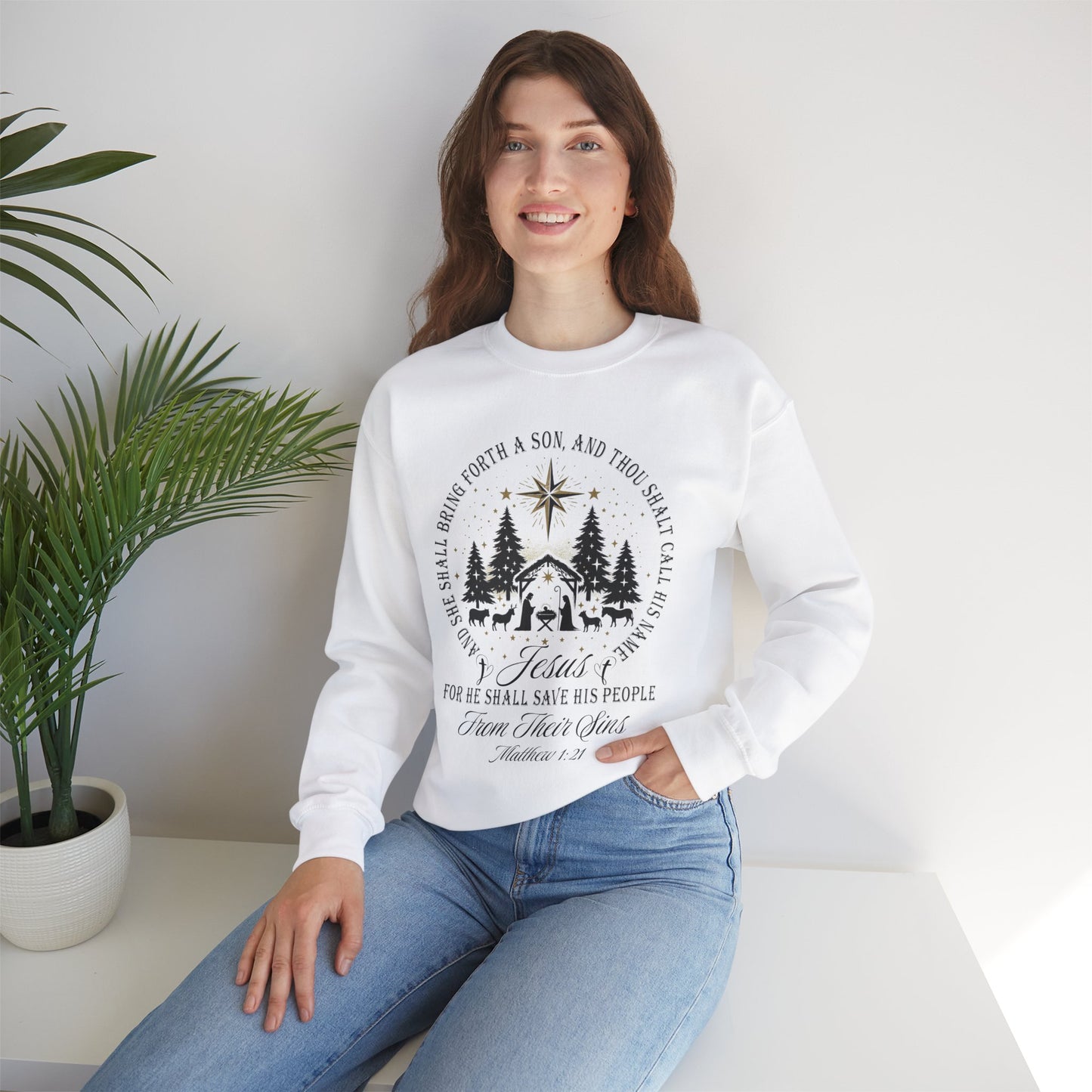 Jesus is Born Christmas Unisex Sweatshirt