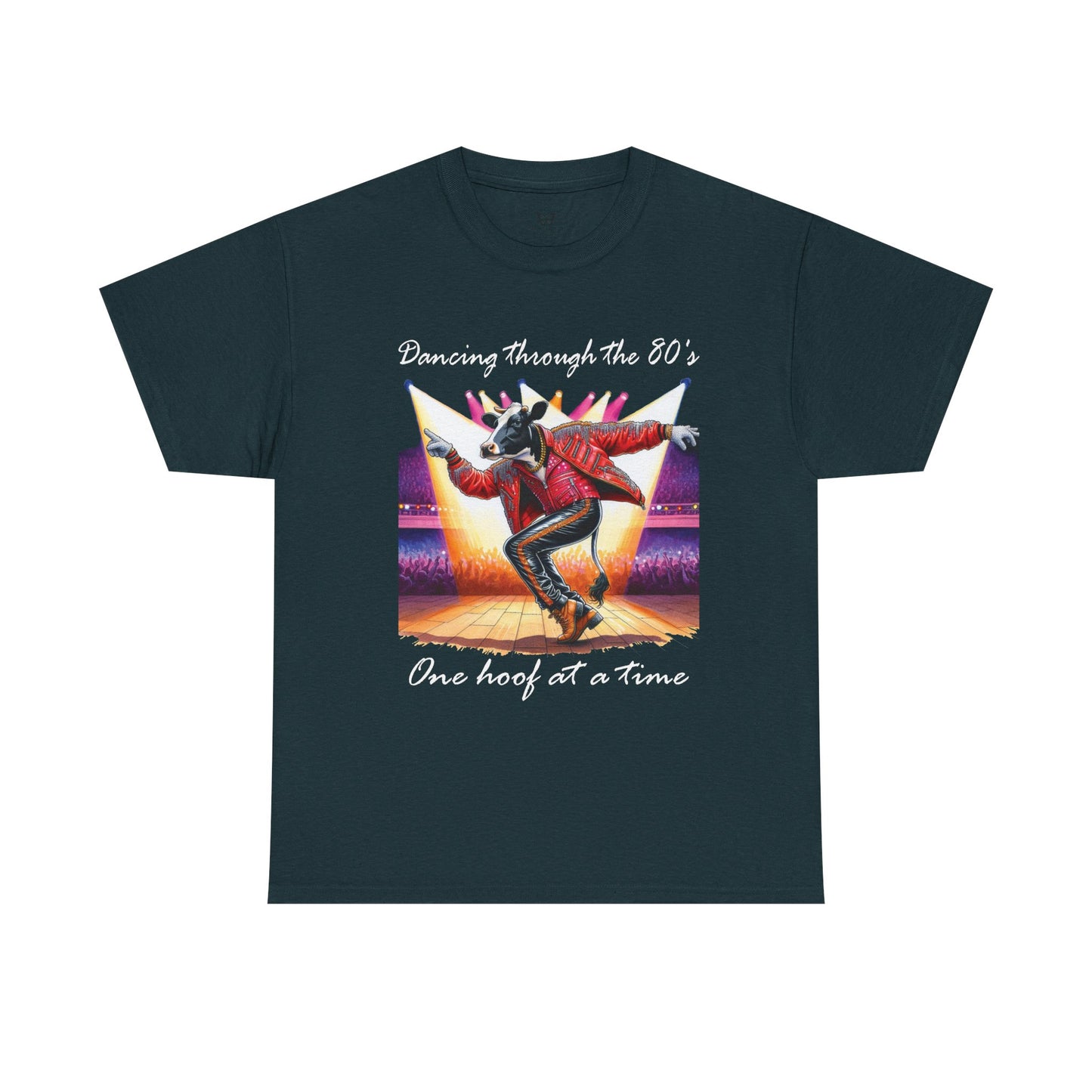 Dancing through the 80's one hoof at a time Cow Unisex Shirt