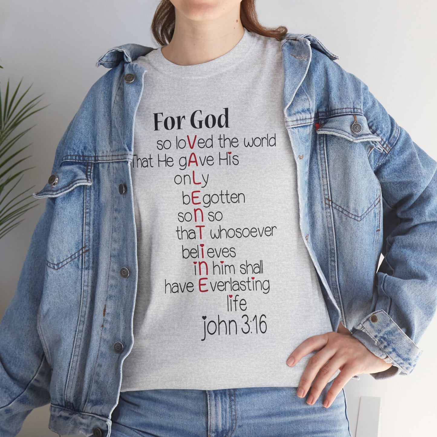 John 3:16 Valentine Acrostic Tee