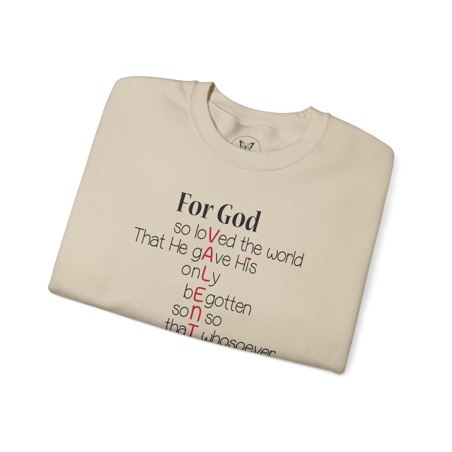 John 3:16 Valentine Acrostic Sweatshirt