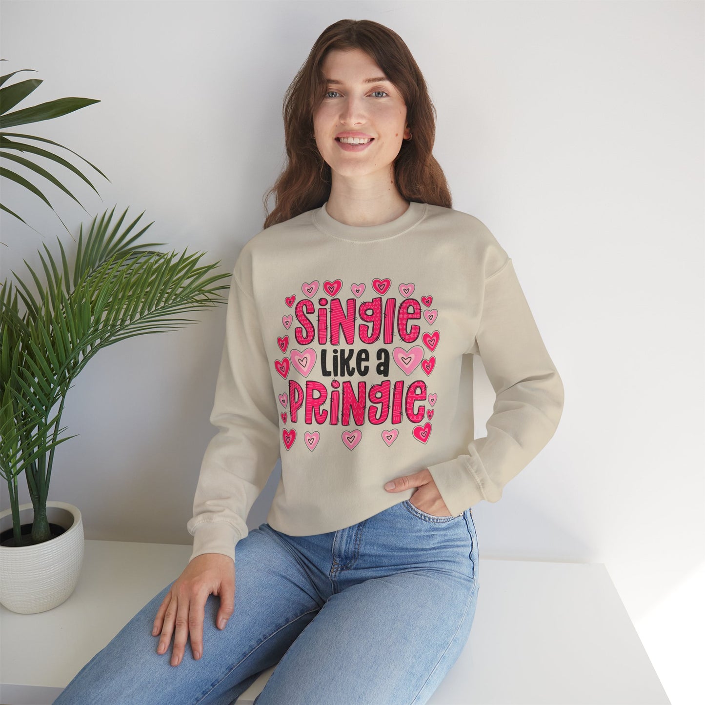 Single Like a Pringle Single Valentine Sweatshirt