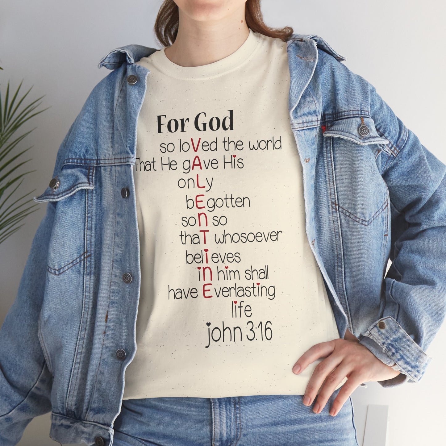 John 3:16 Valentine Acrostic Tee