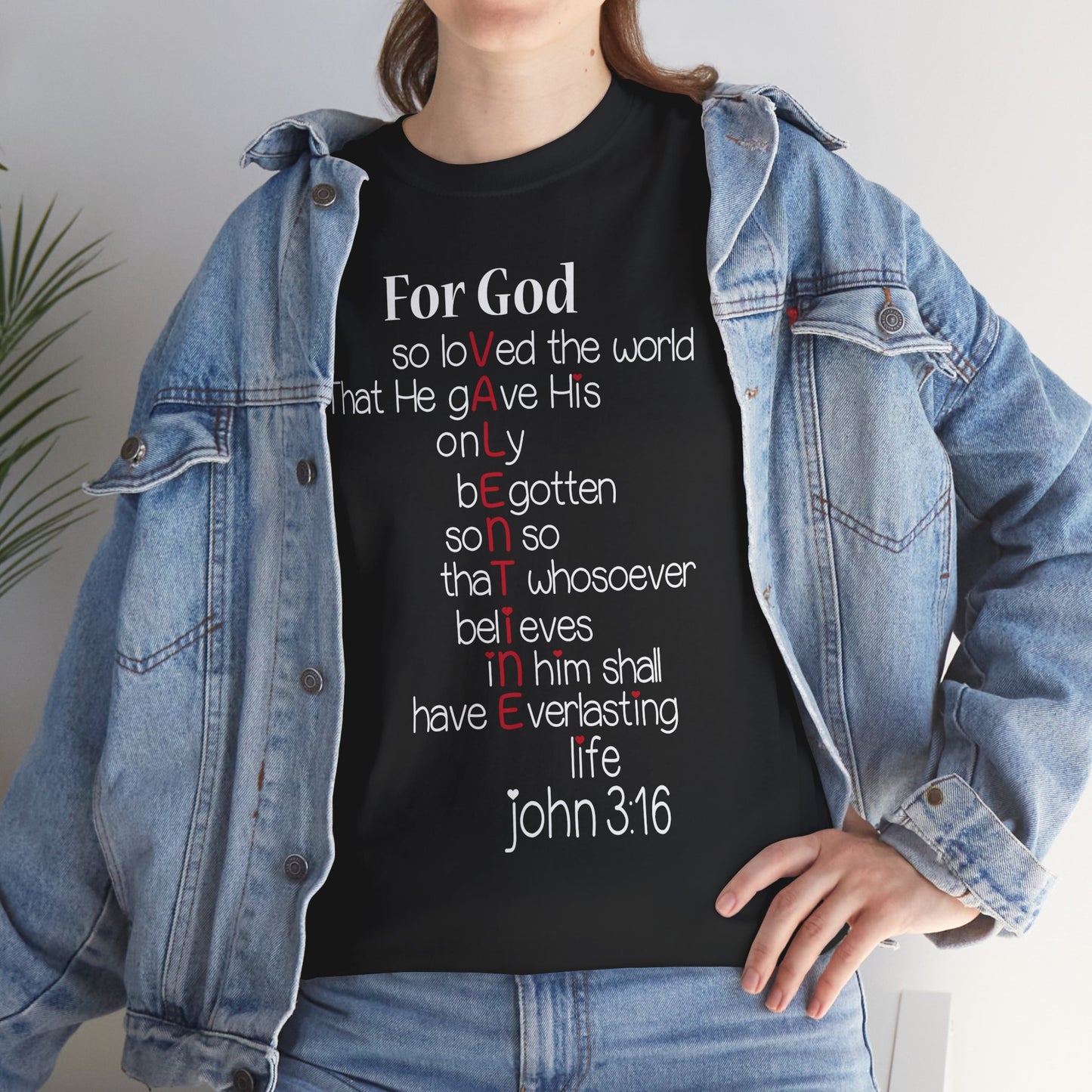 John 3:16 Valentine Acrostic Tee