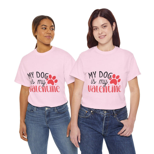 My Dog is my Valentine Tee - Motor Girl Boutique