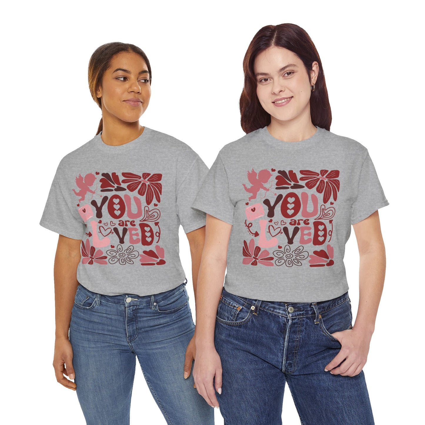 Boho You Are Loved Valentine Unisex Tee