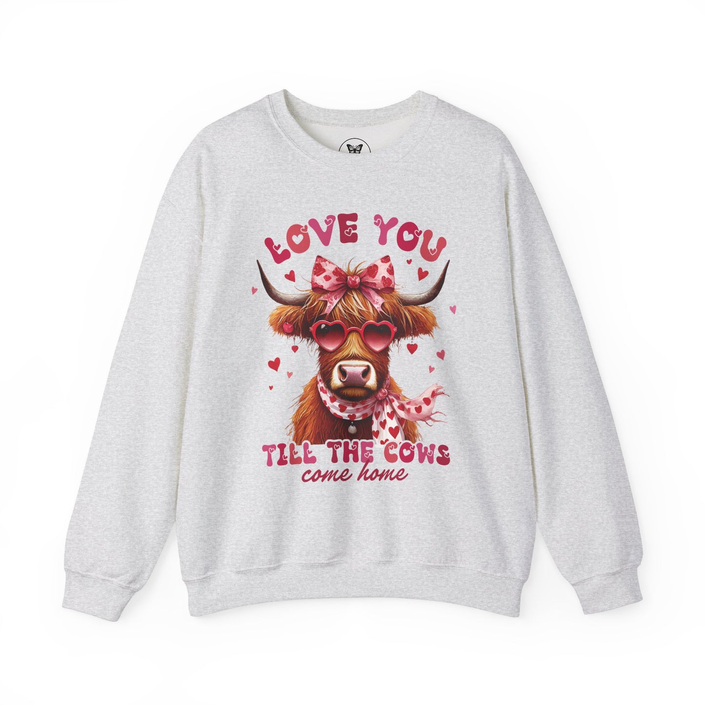 Love you till the cows come home Highland Cow Valentine Sweatshirt