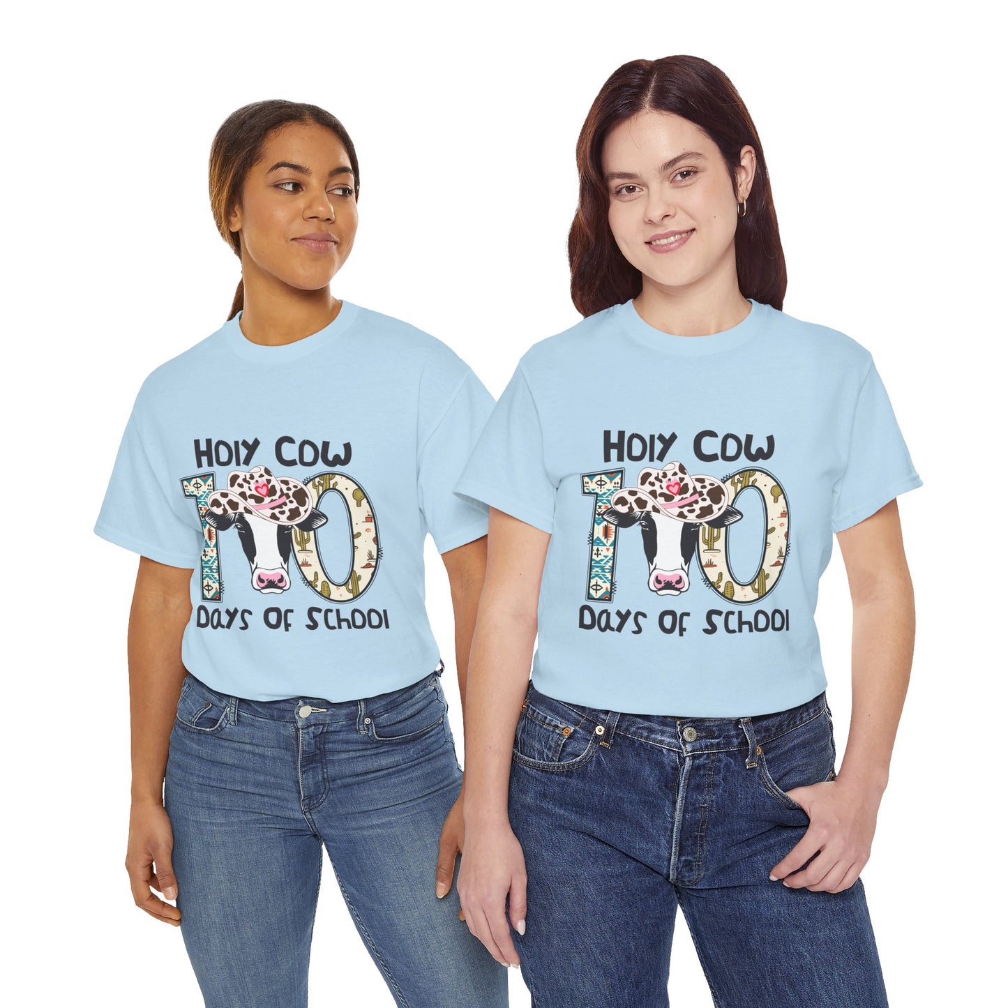 Unisex Tee - Holy Cow, It's 100 Days of School