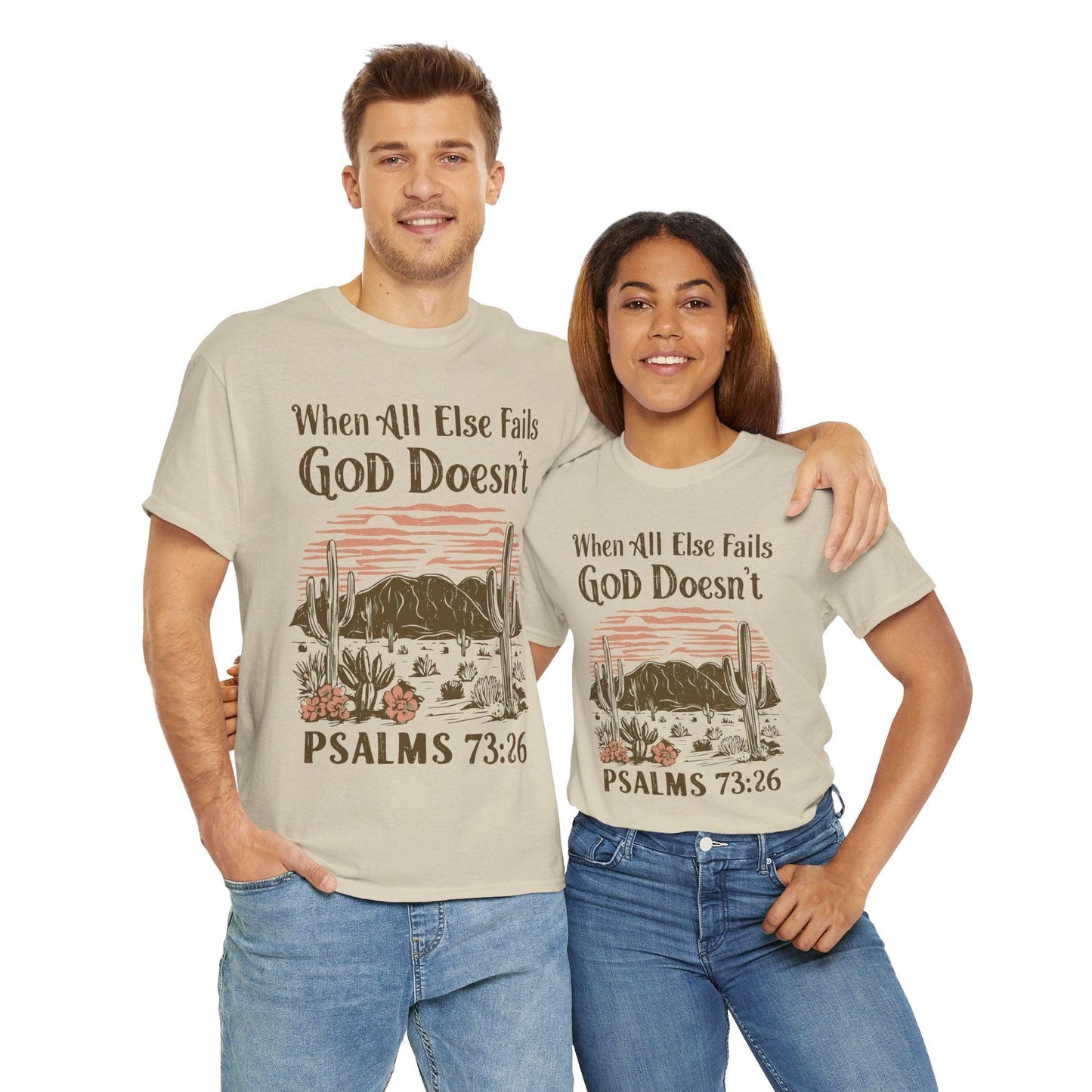 Unisex Tee - “When All Else Fails, God Doesn’t” - Motor Girl Boutique