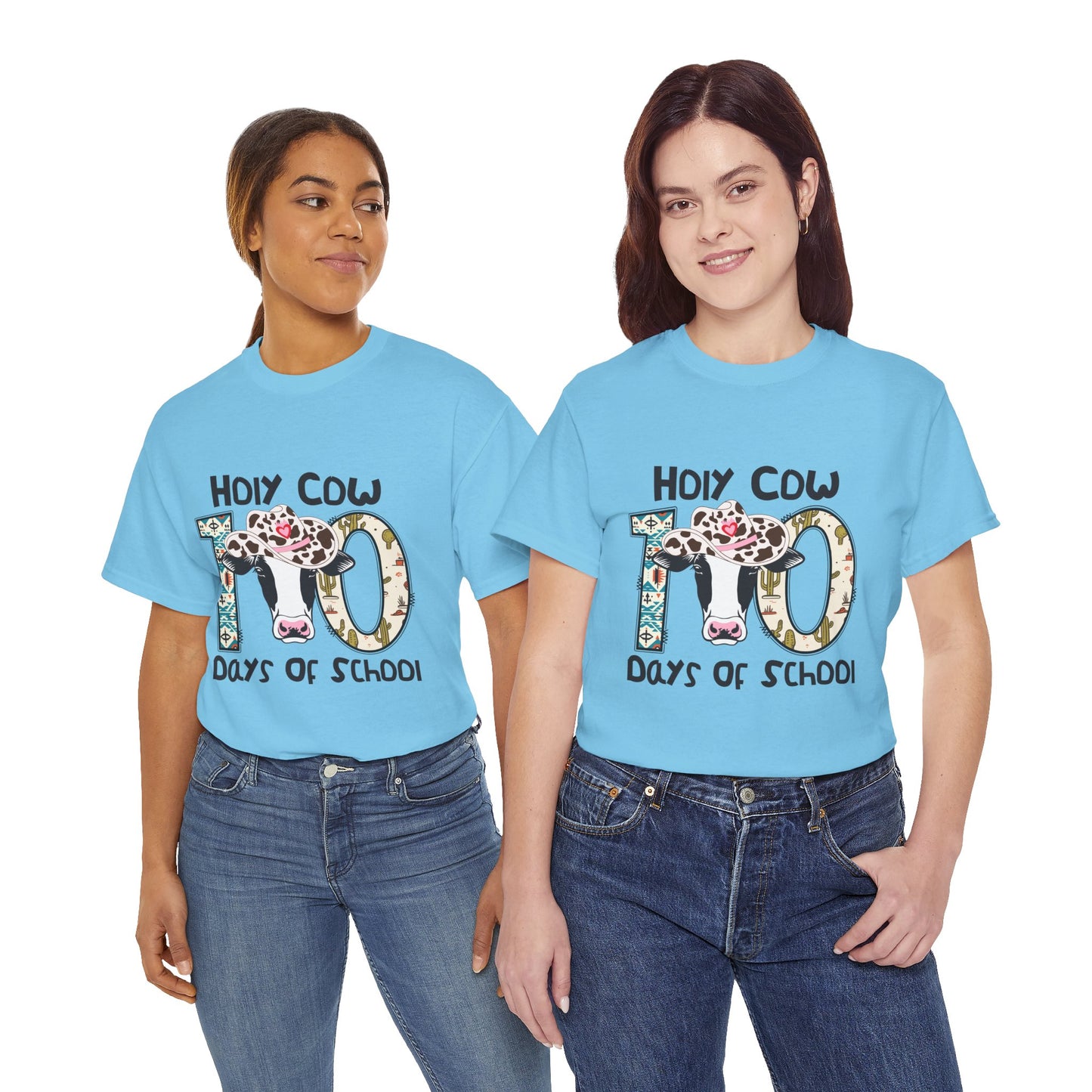 Unisex Tee - Holy Cow, It's 100 Days of School