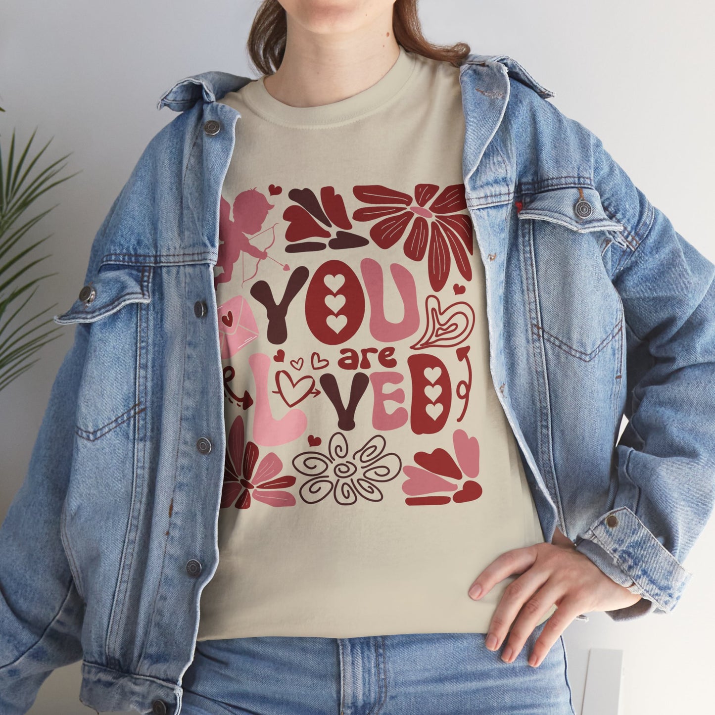 Boho You Are Loved Valentine Unisex Tee