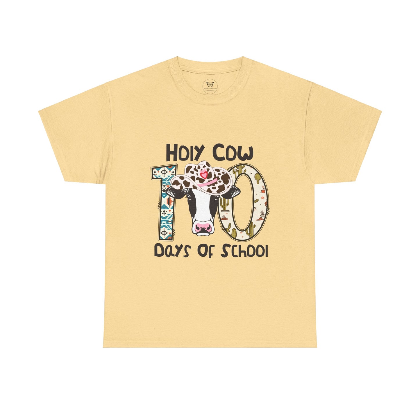 Unisex Tee - Holy Cow, It's 100 Days of School