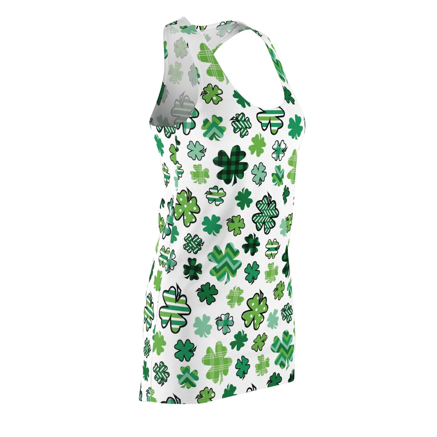 Racerback Dress - Shamrock Patterned - Motor Girl Boutique