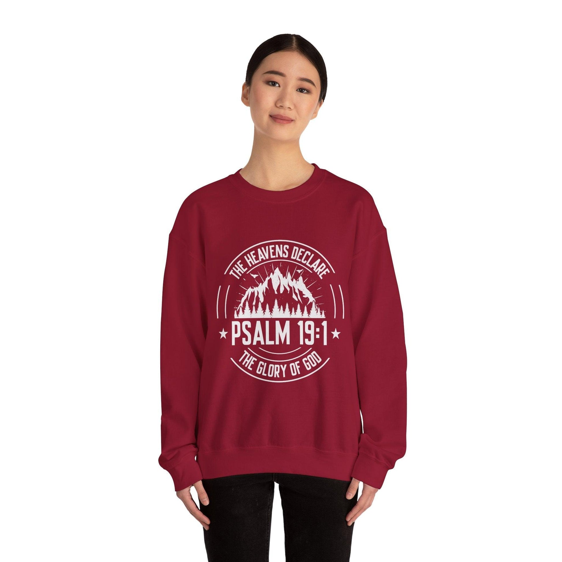 Unisex Sweatshirt - “The Heavens Declare the Glory of God” - Motor Girl Boutique