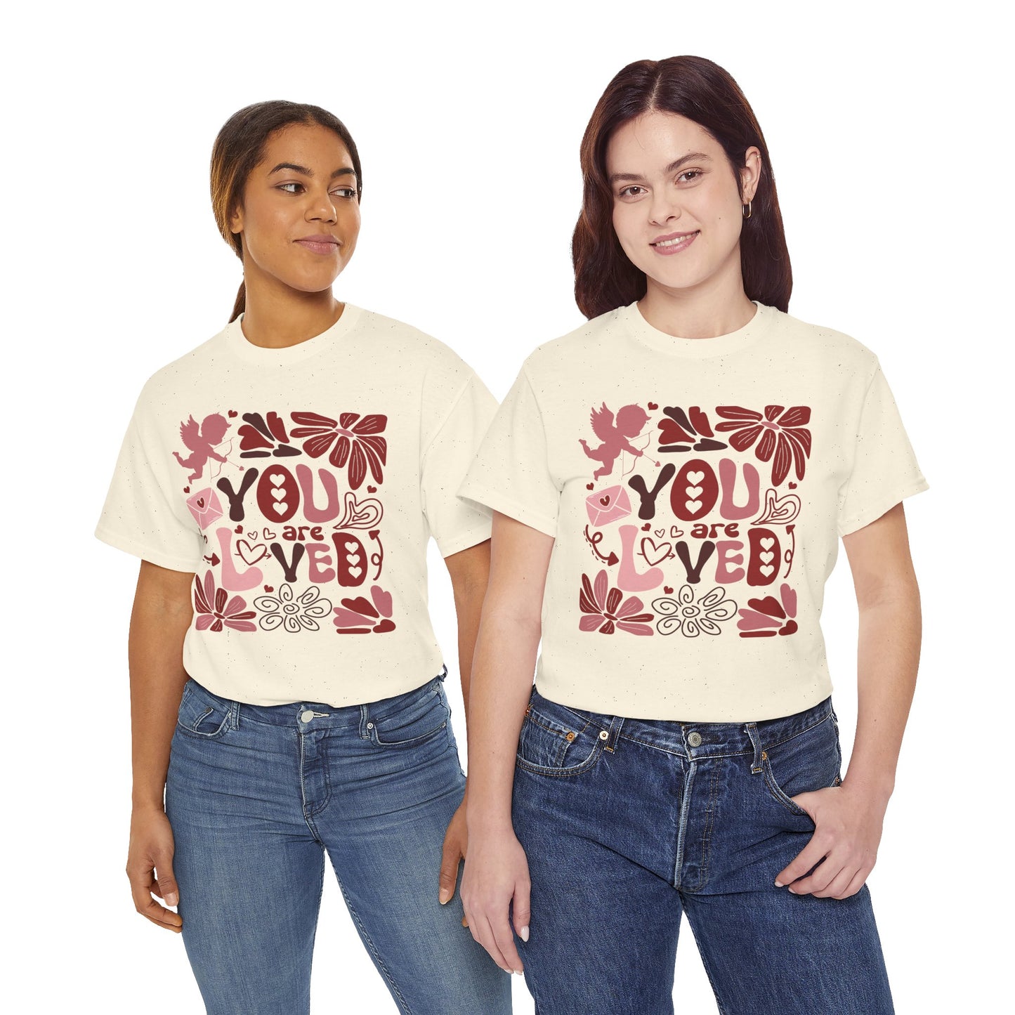 Boho You Are Loved Valentine Unisex Tee