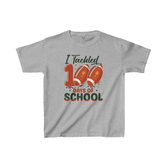 Kid's Tee - I Tackled 100 Days of School Footbal