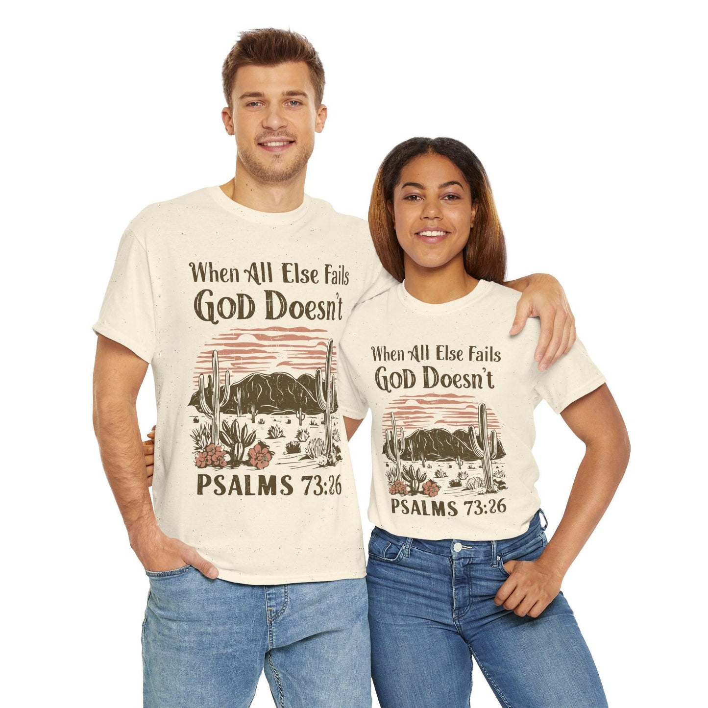 Unisex Tee - “When All Else Fails, God Doesn’t” - Motor Girl Boutique