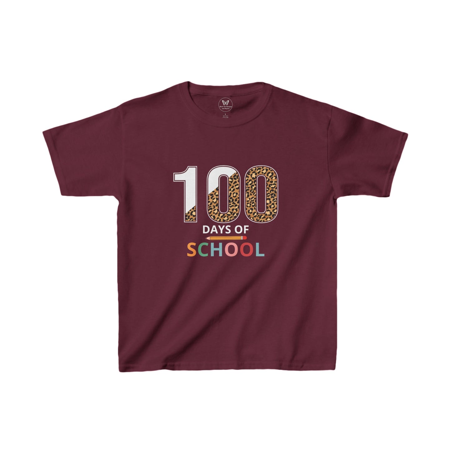 Kid's Tee - 100 Days of School Animal Print