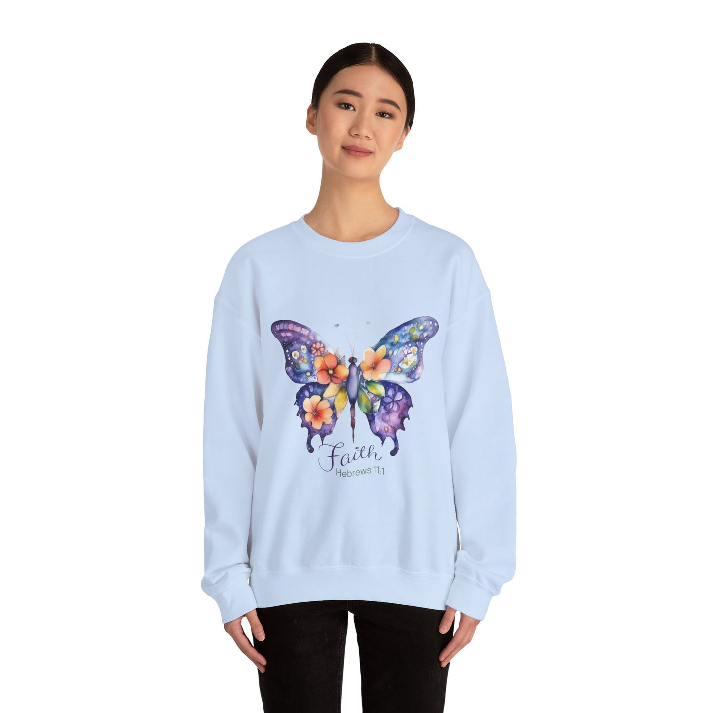 Faith Butterfly Hebrews 11 Sweatshirt