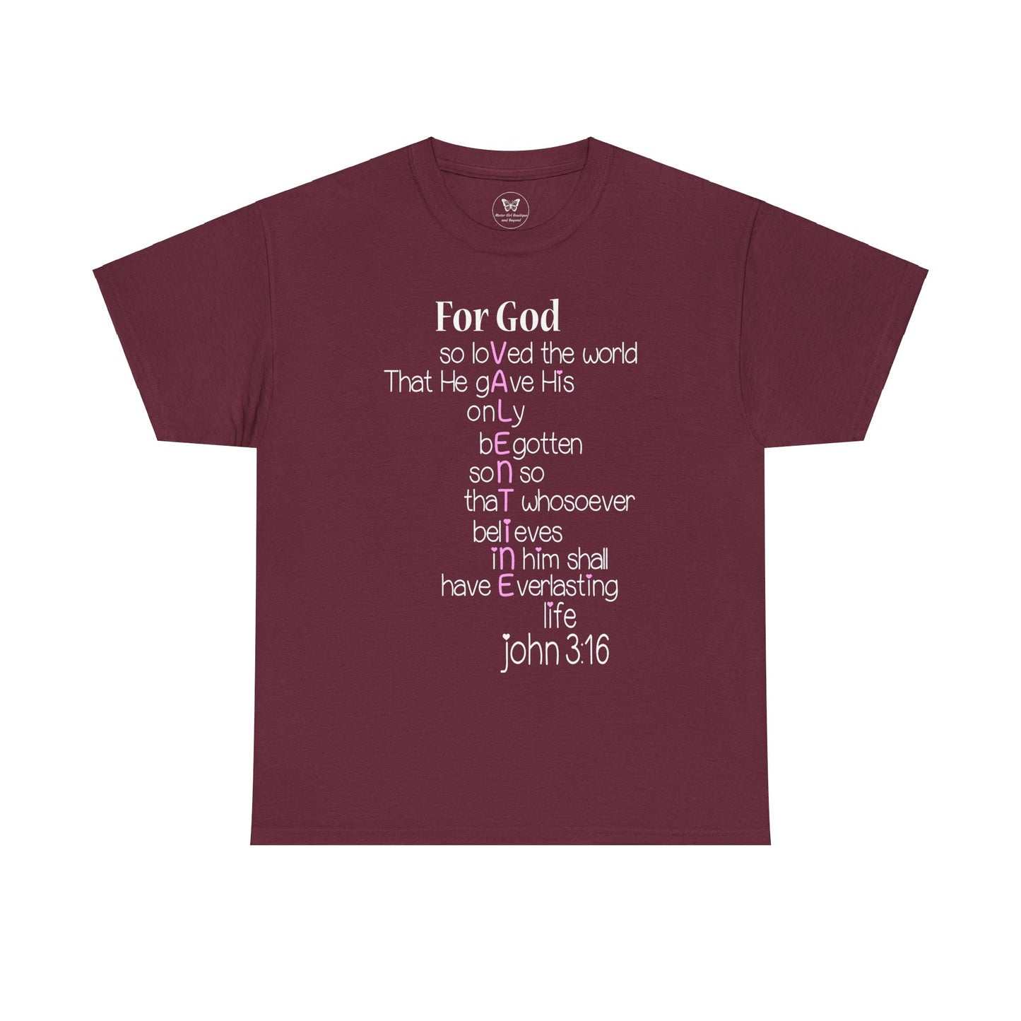 John 3:16 Valentine Acrostic Tee