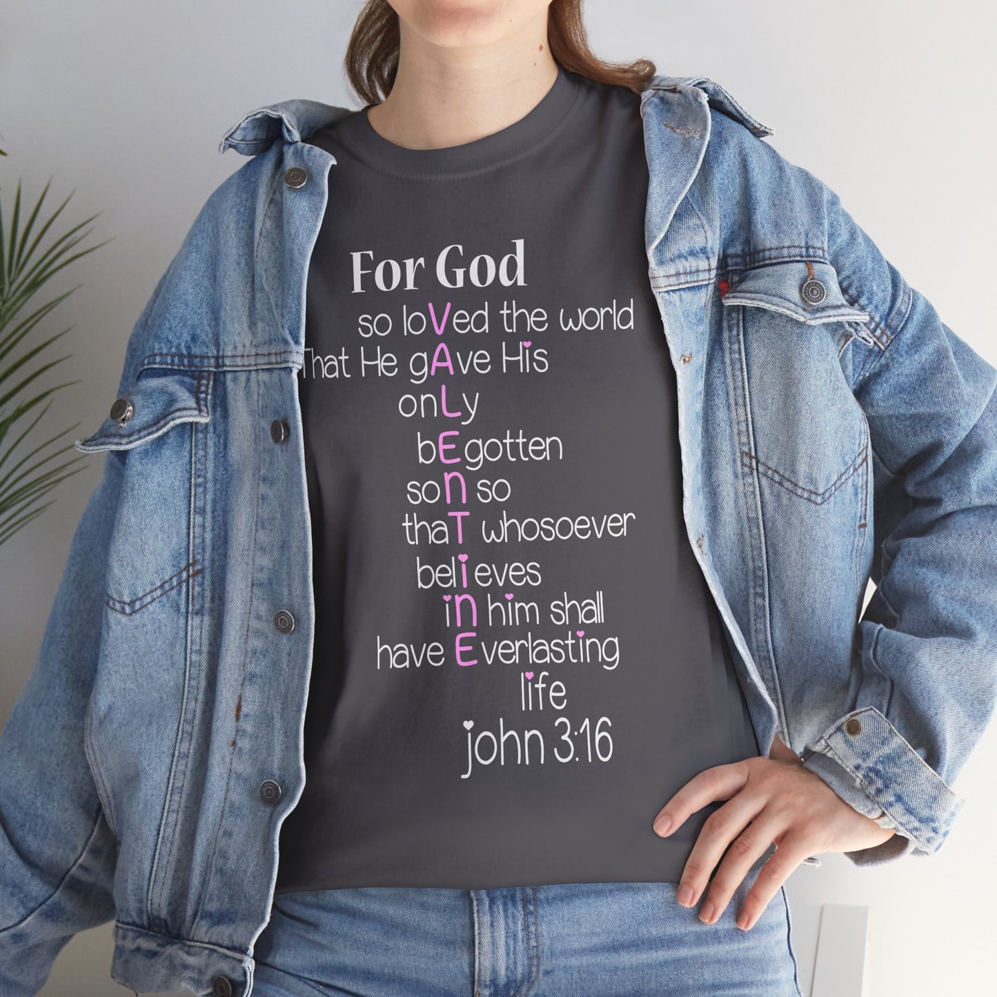 John 3:16 Valentine Acrostic Tee