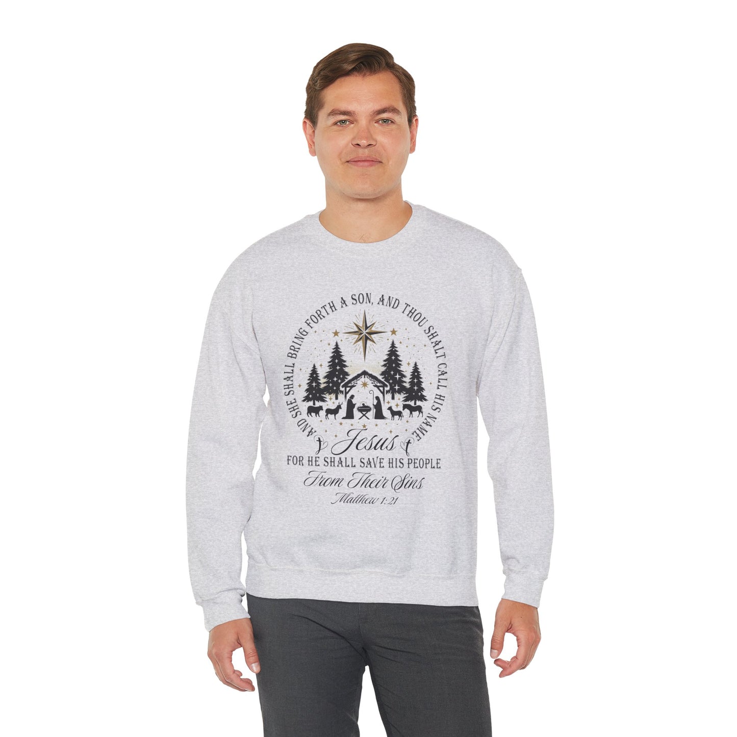 Jesus is Born Christmas Unisex Sweatshirt