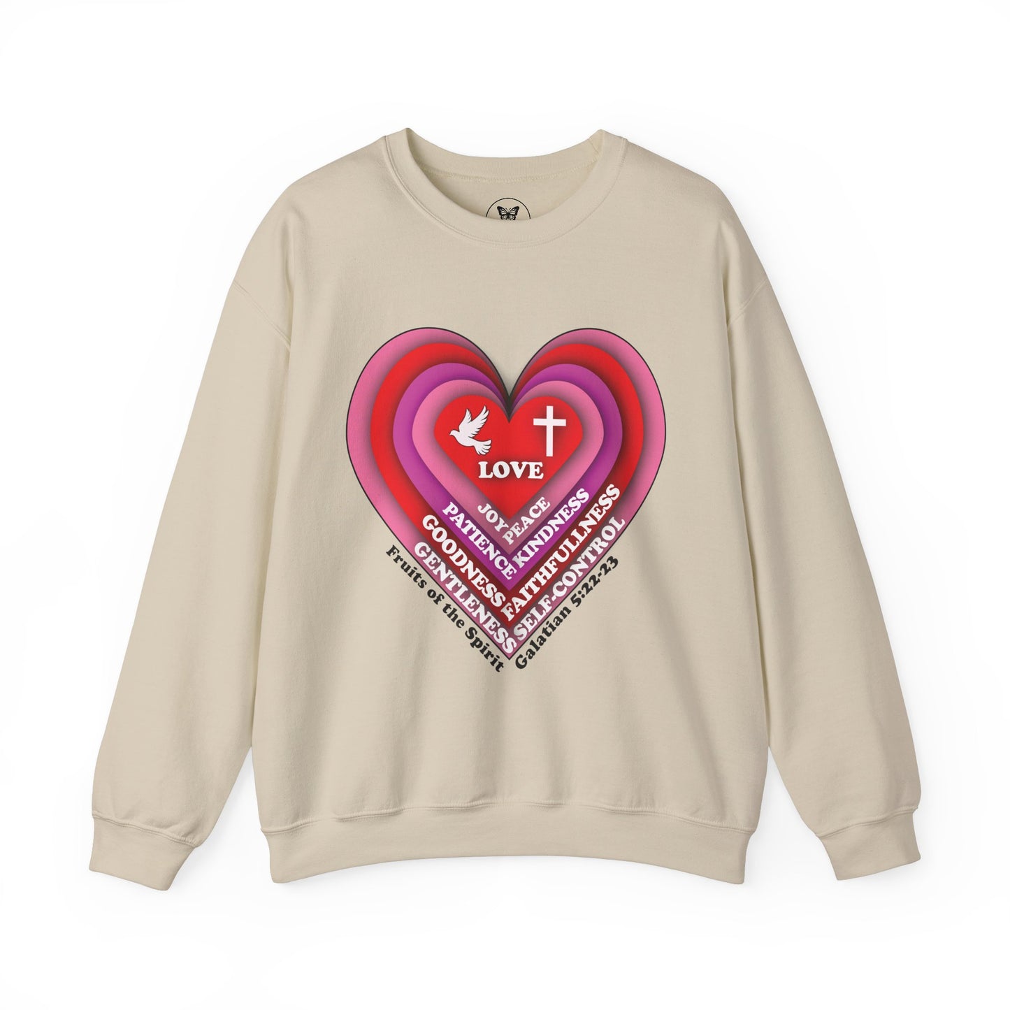 Unisex Sweatshirt - Heart Fruits of the Spirit