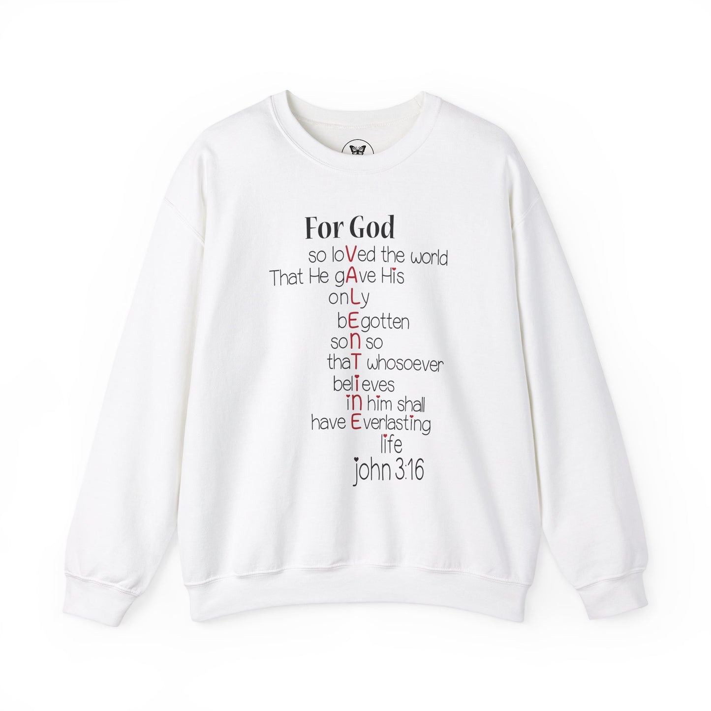 John 3:16 Valentine Acrostic Sweatshirt