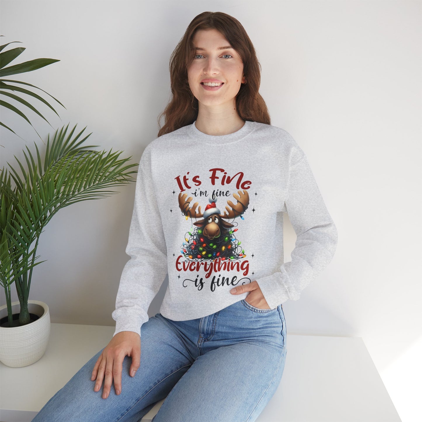 It's Fine Christmas Stress Unisex Sweatshirt