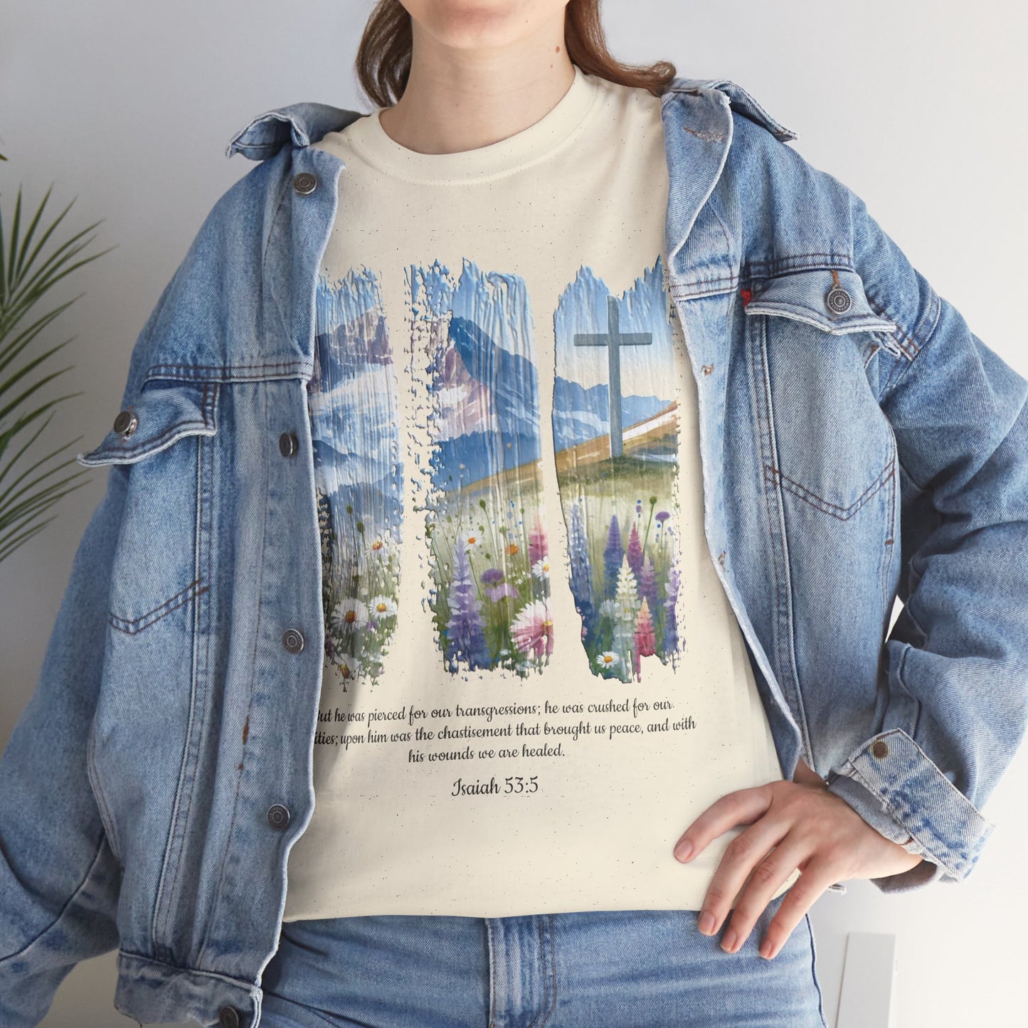 Unisex Tee - 3 Panel Isaiah 53 Resurrection