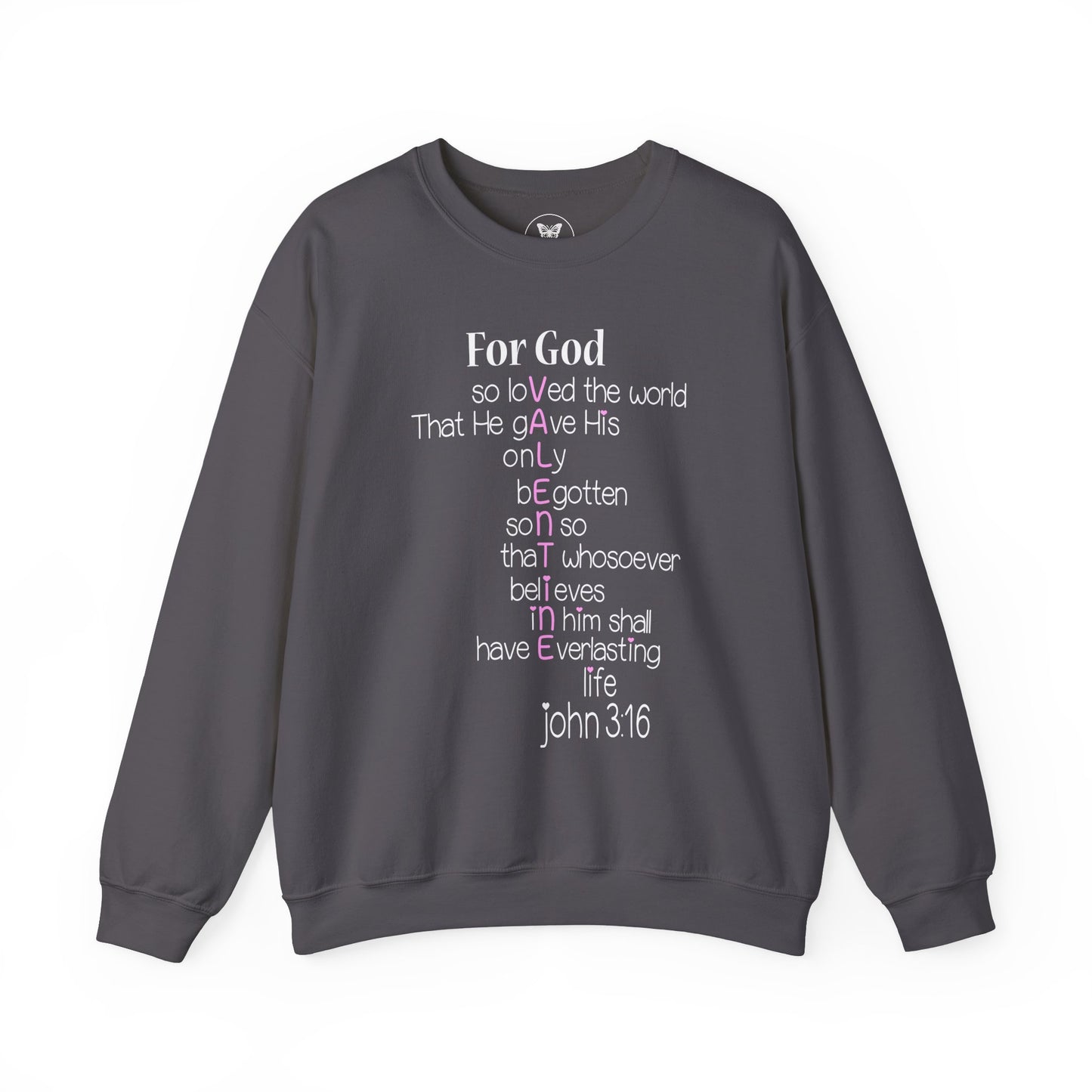 John 3:16 Valentine Acrostic Sweatshirt