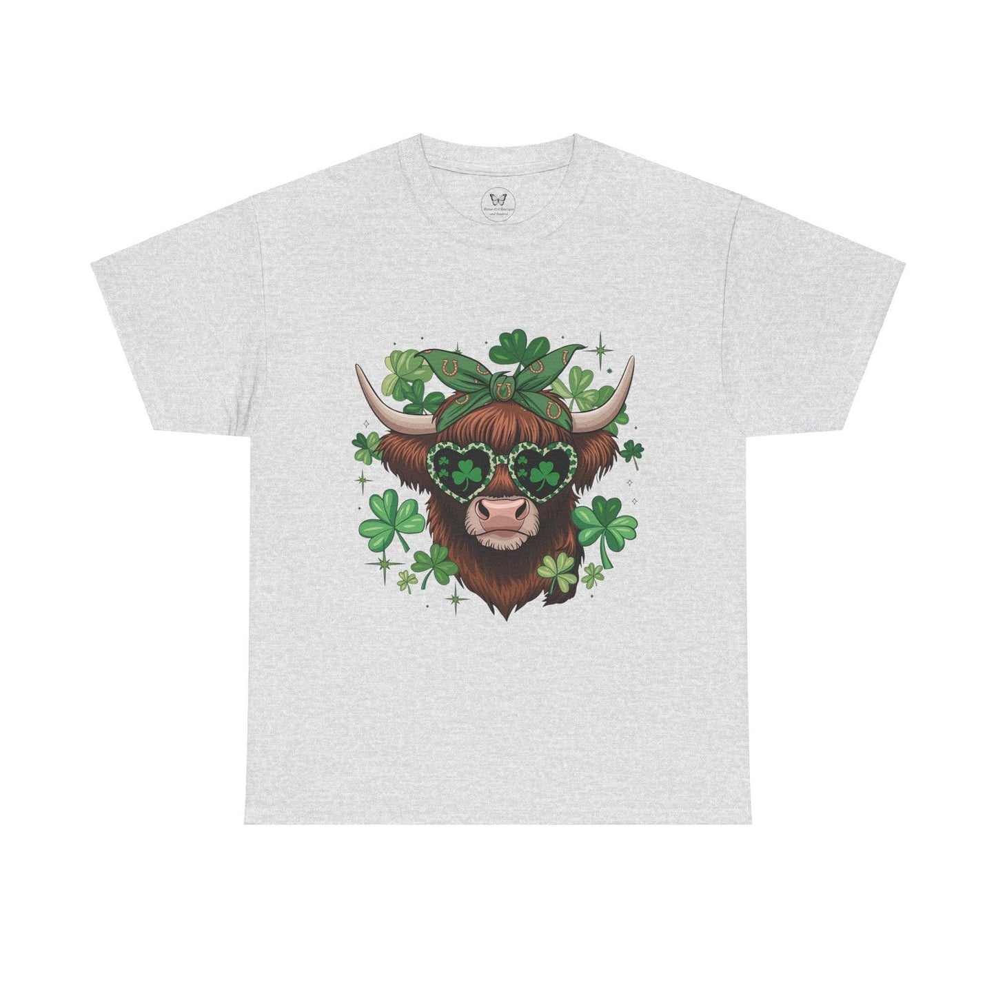 Unisex Tee - Highland Cow St. Patrick’s Day Style - Motor Girl Boutique