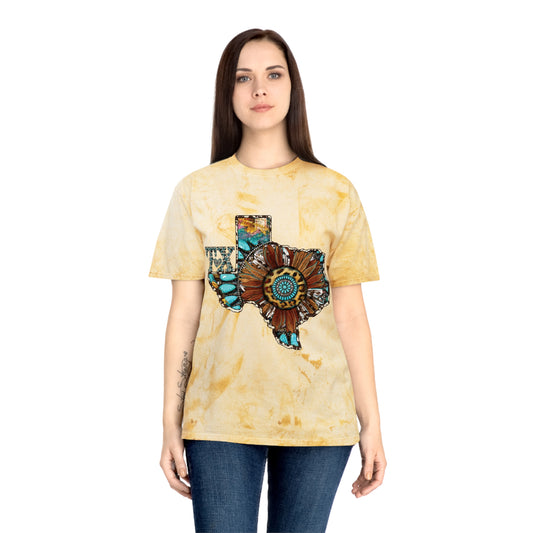 Unisex Color Blast T-Shirt-Texas Sunflower