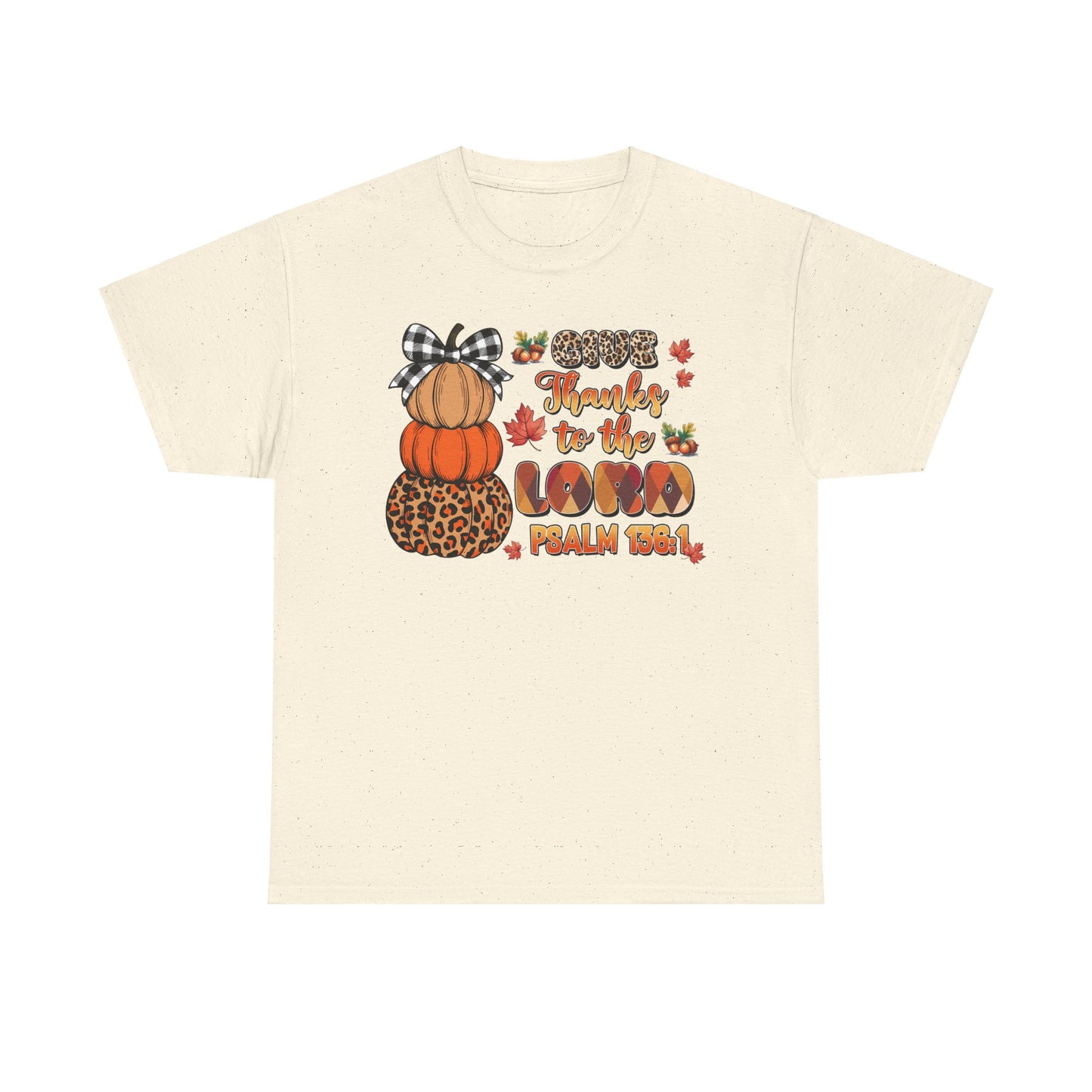 "Give Thanks" Thanksgiving Fall Unisex Tee