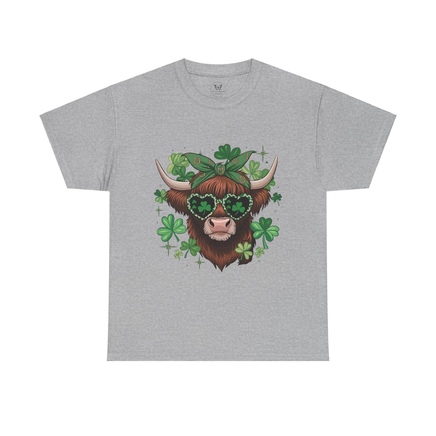 Unisex Tee - Highland Cow St. Patrick’s Day Style - Motor Girl Boutique