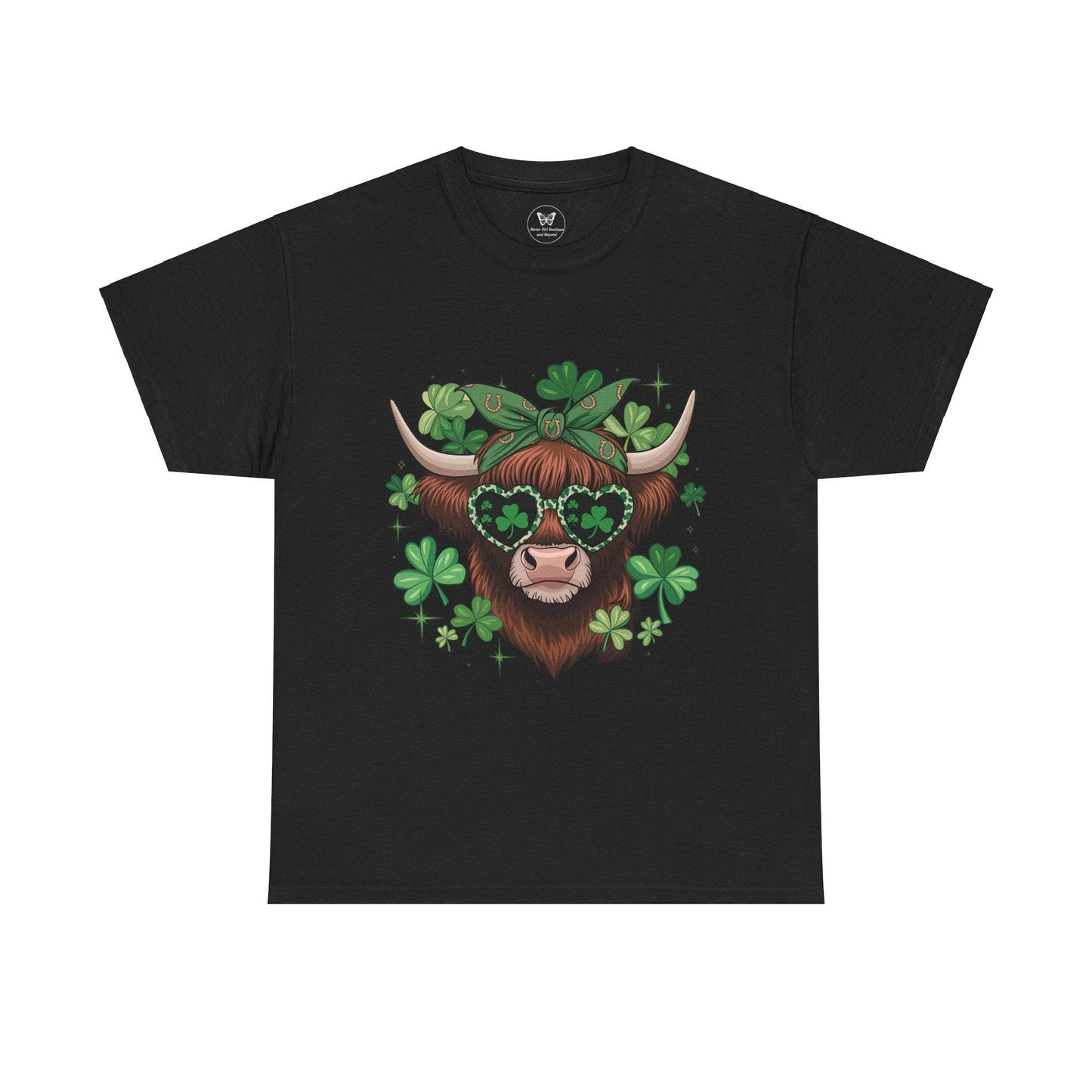 Unisex Tee - Highland Cow St. Patrick’s Day Style - Motor Girl Boutique