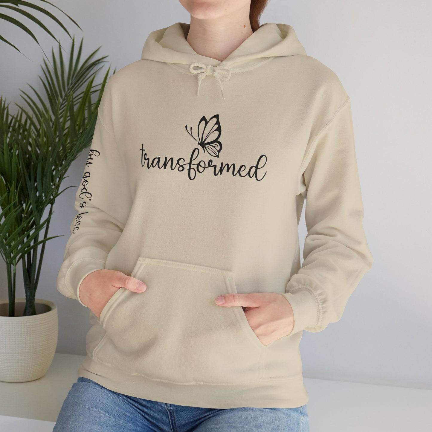 Butterfly Transformed Unisex Hoodie - God's Love Design