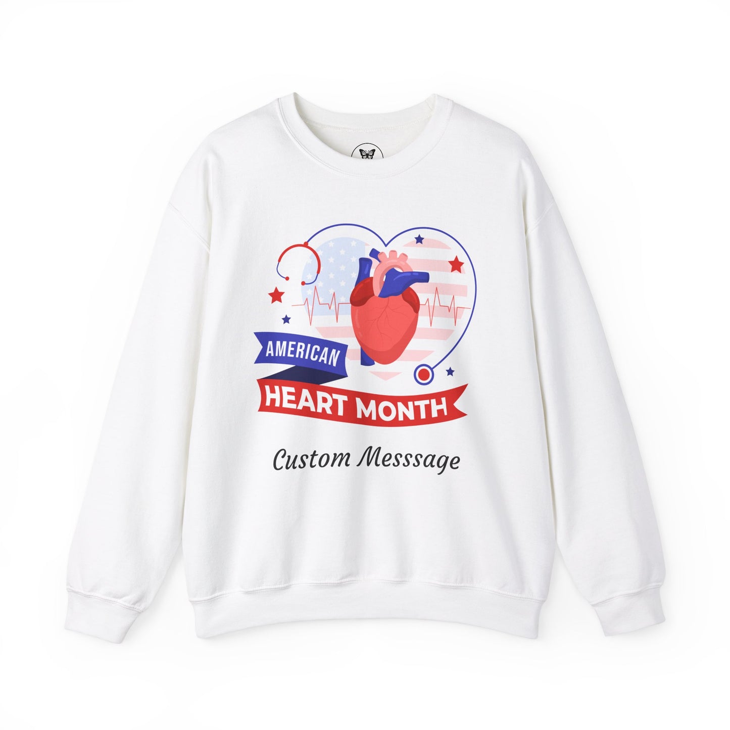 Unisex Sweatshirt - Personalized American Heart Month